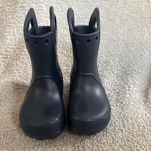CROCS Kids Dark Blue Rain Boots